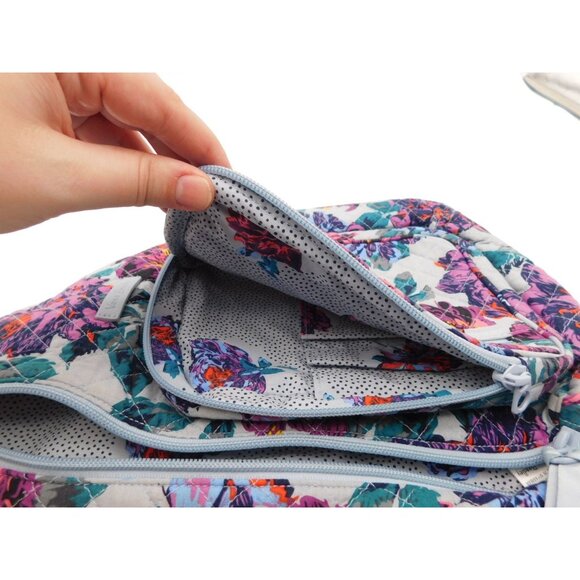Vera Bradley Neon Blossom Blooms Sling Backpack Floral Purple Flowers Bag main image 6